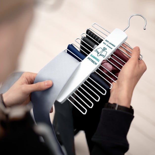 Krawattenhalter mit Aufdruck für Ihren Lehrer, Klassenlehrer, Dozenten zum Arbeitsjubiläum
