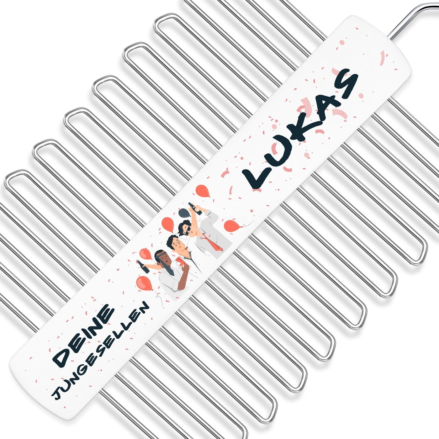 Krawattenhalter mit Aufdruck für ihn zum Junggesellenabschied