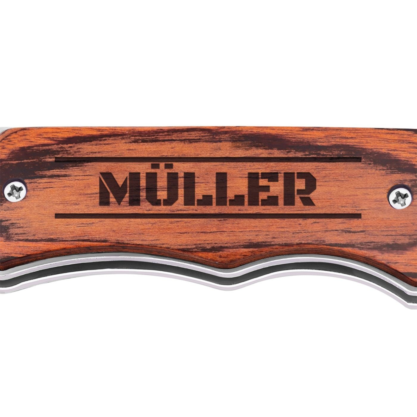 Jagdmesser mit Gravur für einen Mann