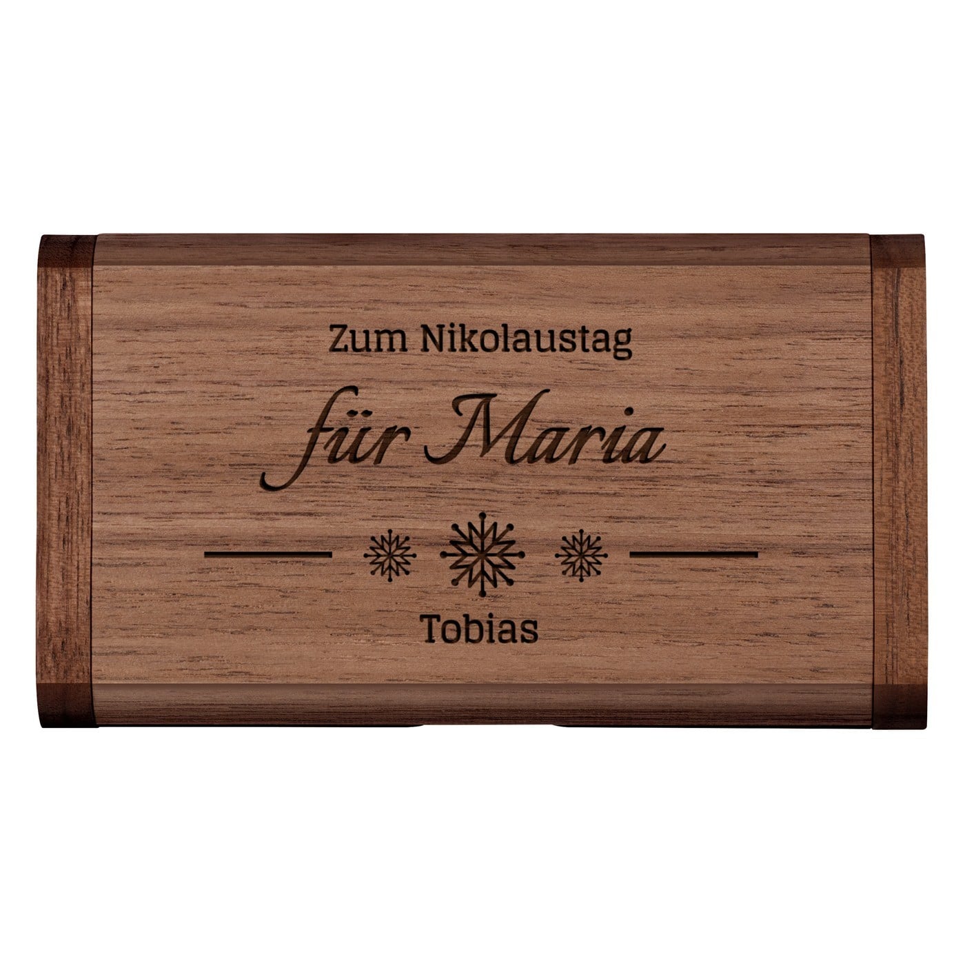 Hölzerner USB-Stick mit Gravur 64 GB für sie zum Nikolaustag