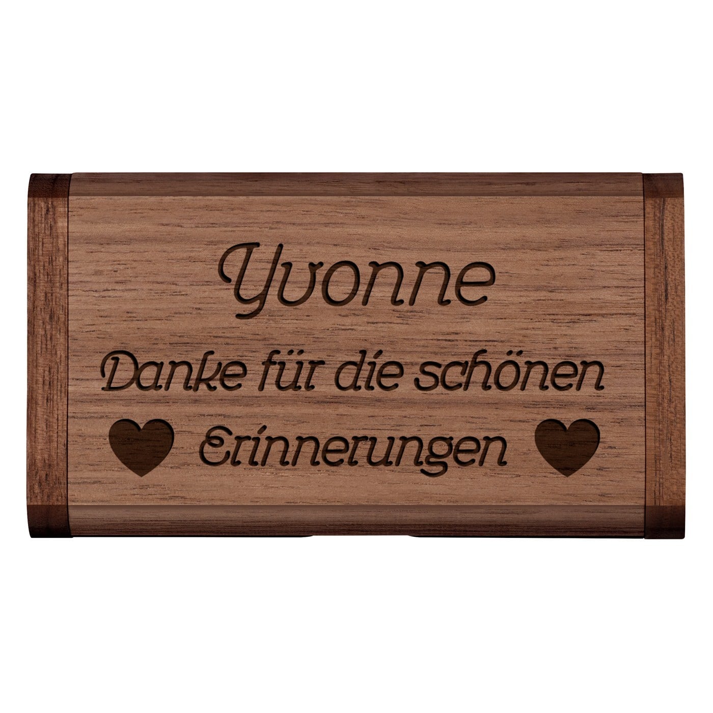 Hölzerner USB-Stick mit Gravur 64 GB für sie als Dankeschön