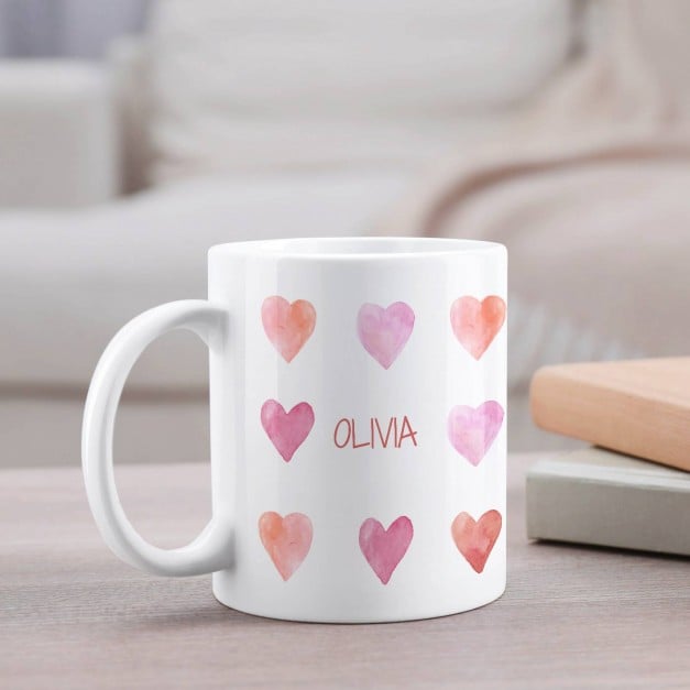 Kaffeebecher mit Aufdruck Weiß/Glänzend für Ihre Freundin zum Valentinstag