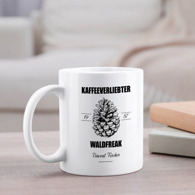 Kaffeebecher mit Aufdruck Weiß/Glänzend für Ihren Mann zum Geburtstag