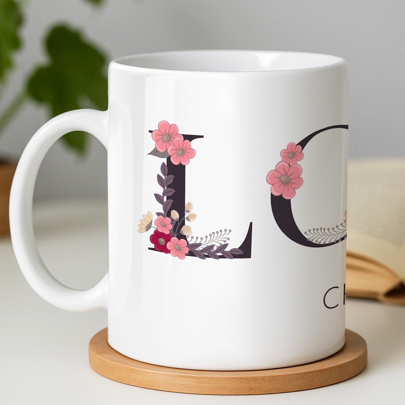 Kaffeebecher mit Aufdruck Weiß/Glänzend für sie Ihre Oma zum Geburtstag