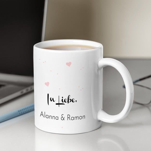 Kaffeebecher mit Aufdruck Weiß/Glänzend für Ihre Mama zum Geburtstag