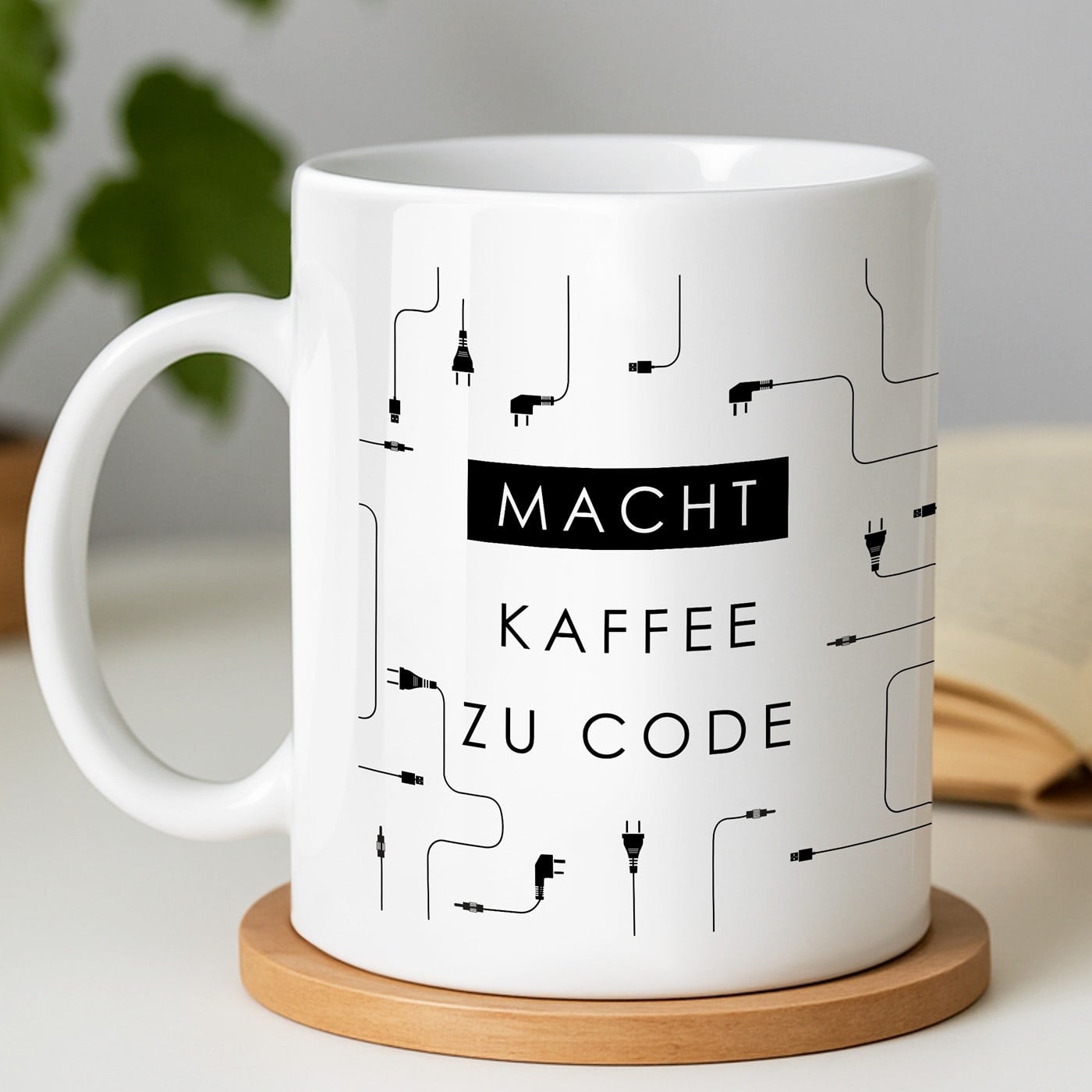 Kaffeebecher mit Aufdruck Weiß/Glänzend für einen Informatiker