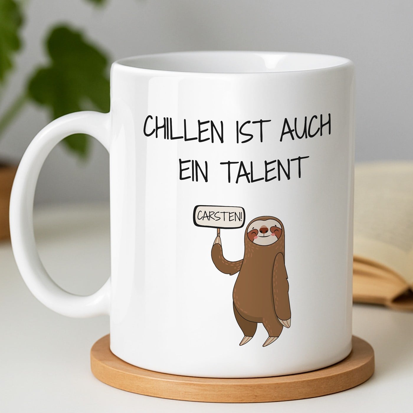 Kaffeebecher mit Aufdruck Weiß/Glänzend für Ihren Arbeitskollege zum Geburtstag, Jubiläum