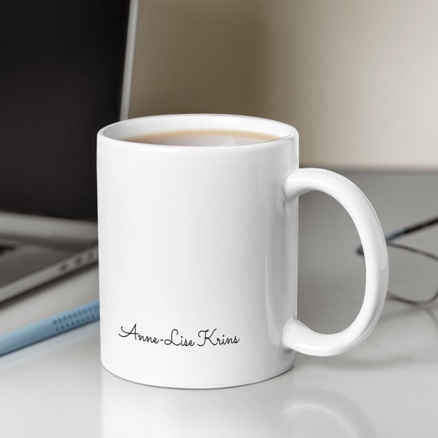 Kaffeebecher mit Aufdruck Weiß/Glänzend für einen Bücherwurm