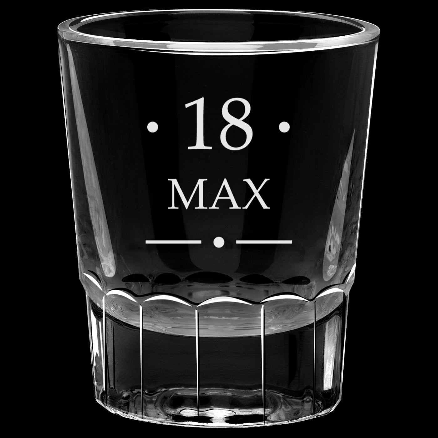 Whisky Karaffe mit 2 gravierbaren Gläsern im Holzwagen zum 18. Geburtstag
