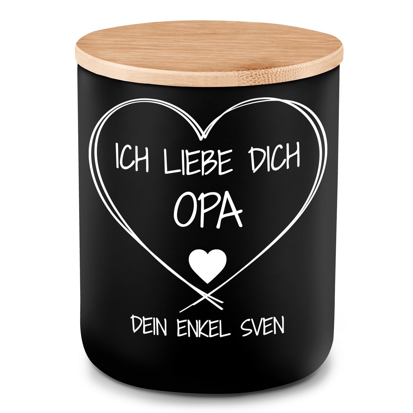 Die Soja-Duftkerze mit Gravur für Ihren Opa