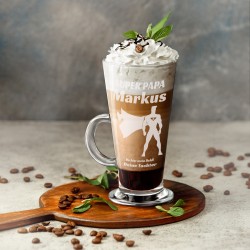 Kaffee Glas mit Gravur für Ihren Papa, einen Kinoliebhaber