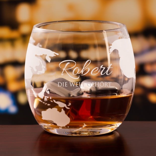 Whisky Karaffe in Schiffsform mit 4 Gläsern für ihn zum 18. Geburtstag, zur Beförderung