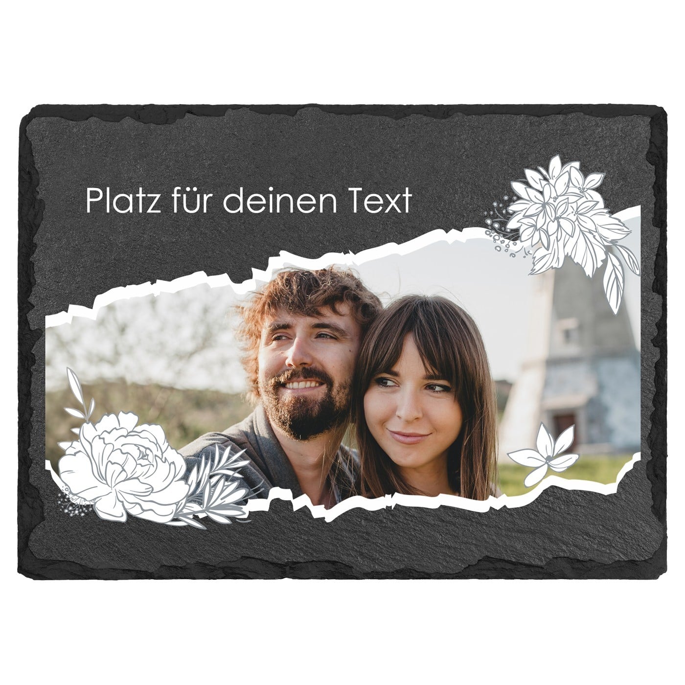 Schiefertafel mit Aufdruck mit Platz für deinen Text